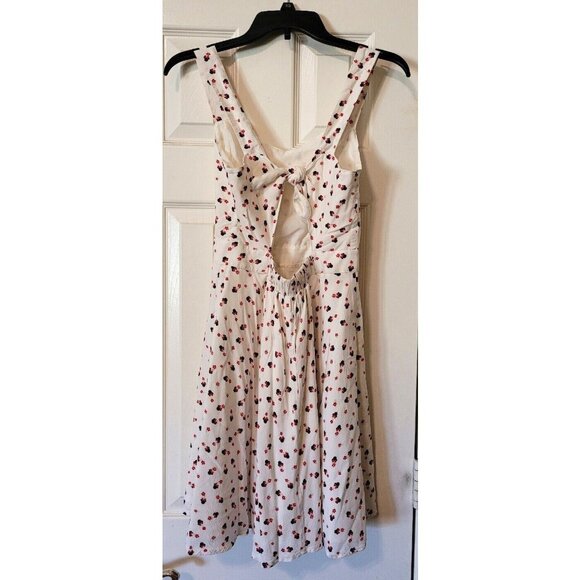 Disney Lauren Conrad Minnie Mouse White Sleeveless Dress Size 6 Fit & Flair - Picture 2 of 7